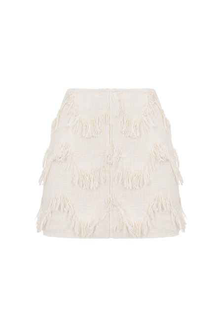 Fringe mini skirt / 3