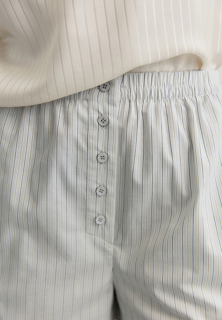 Striped pajama shorts / 1
