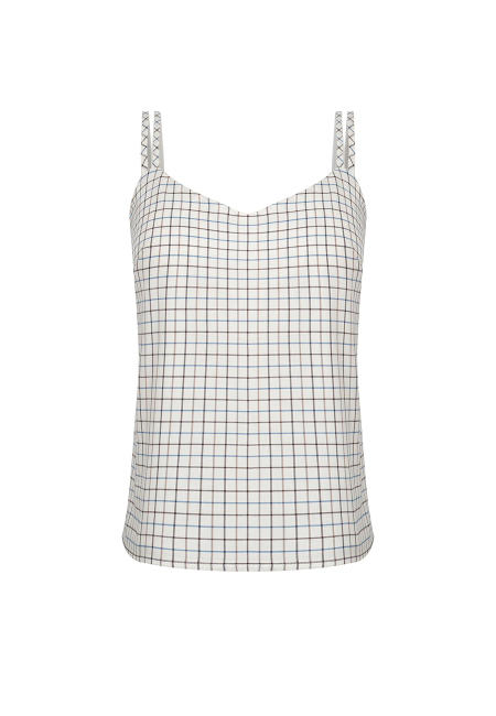 Cotton pyjama top with thin straps / 4