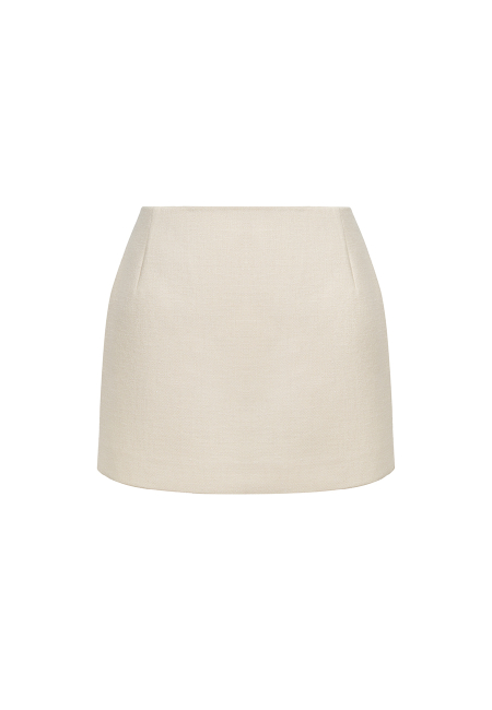 Deva mini skirt in milky white / 4