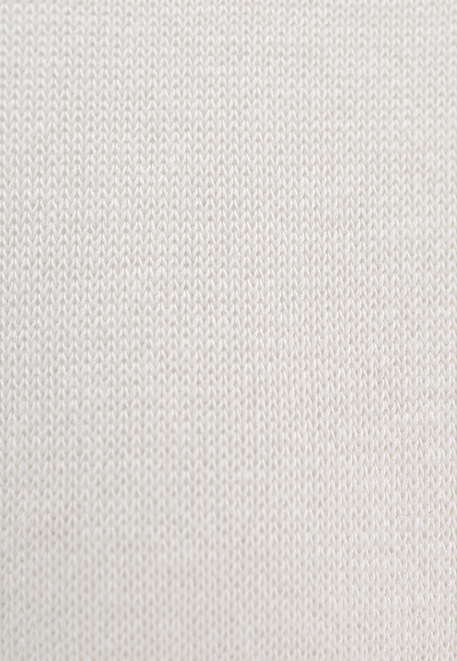 Knitted godet skirt in cream / 6