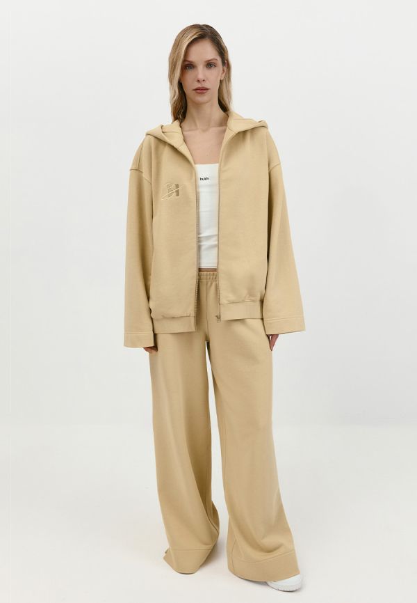Hoodie in buttery cream